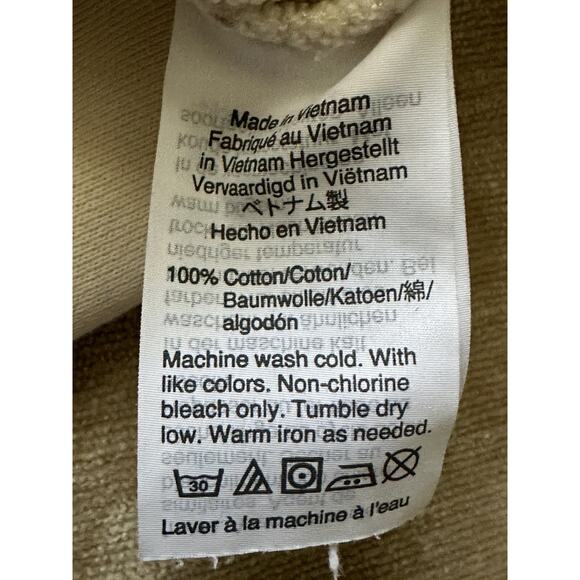 J. Crew Beaute Rose Gold Graphic Sweatshirt Size 2 XL Off White Pink - Picture 12 of 15